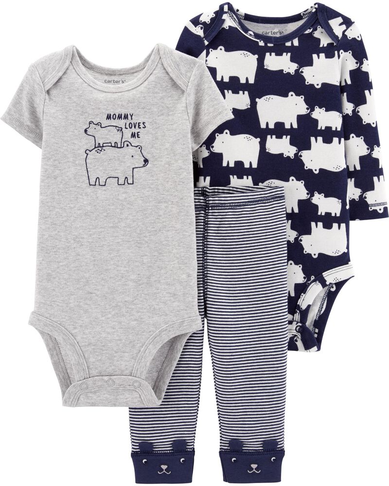 Conjunto Carter's 3 pçs Ursinho