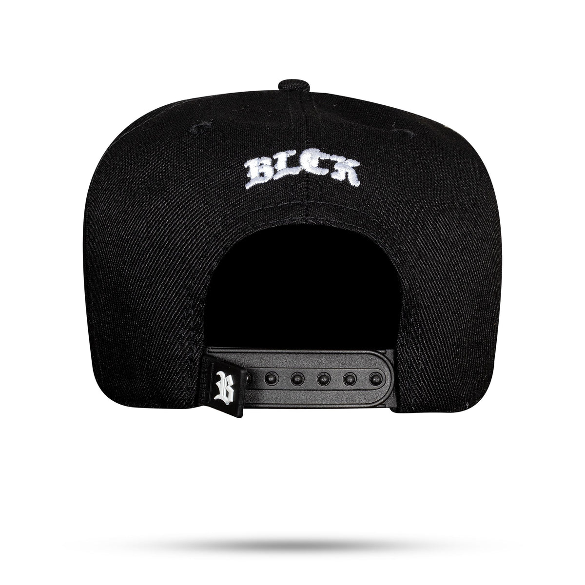 Gorra Snapback Basic Negra Logo Blanco