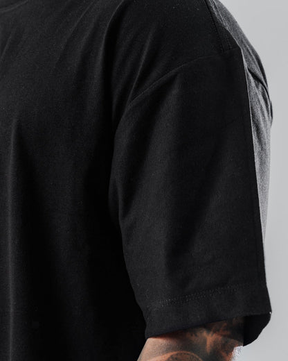 Camiseta Boxy Fit Básica Negra