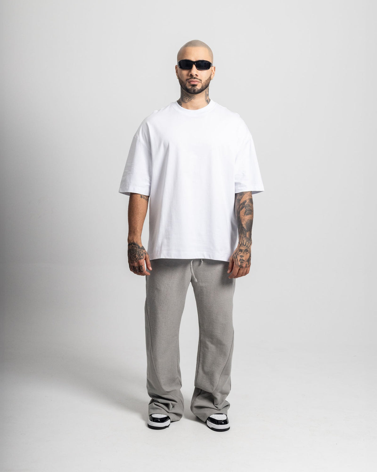 Camiseta básica blanca oversize