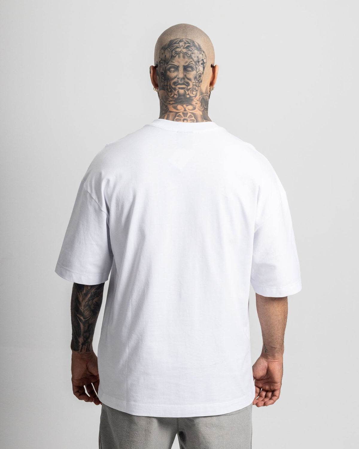Camiseta básica blanca oversize