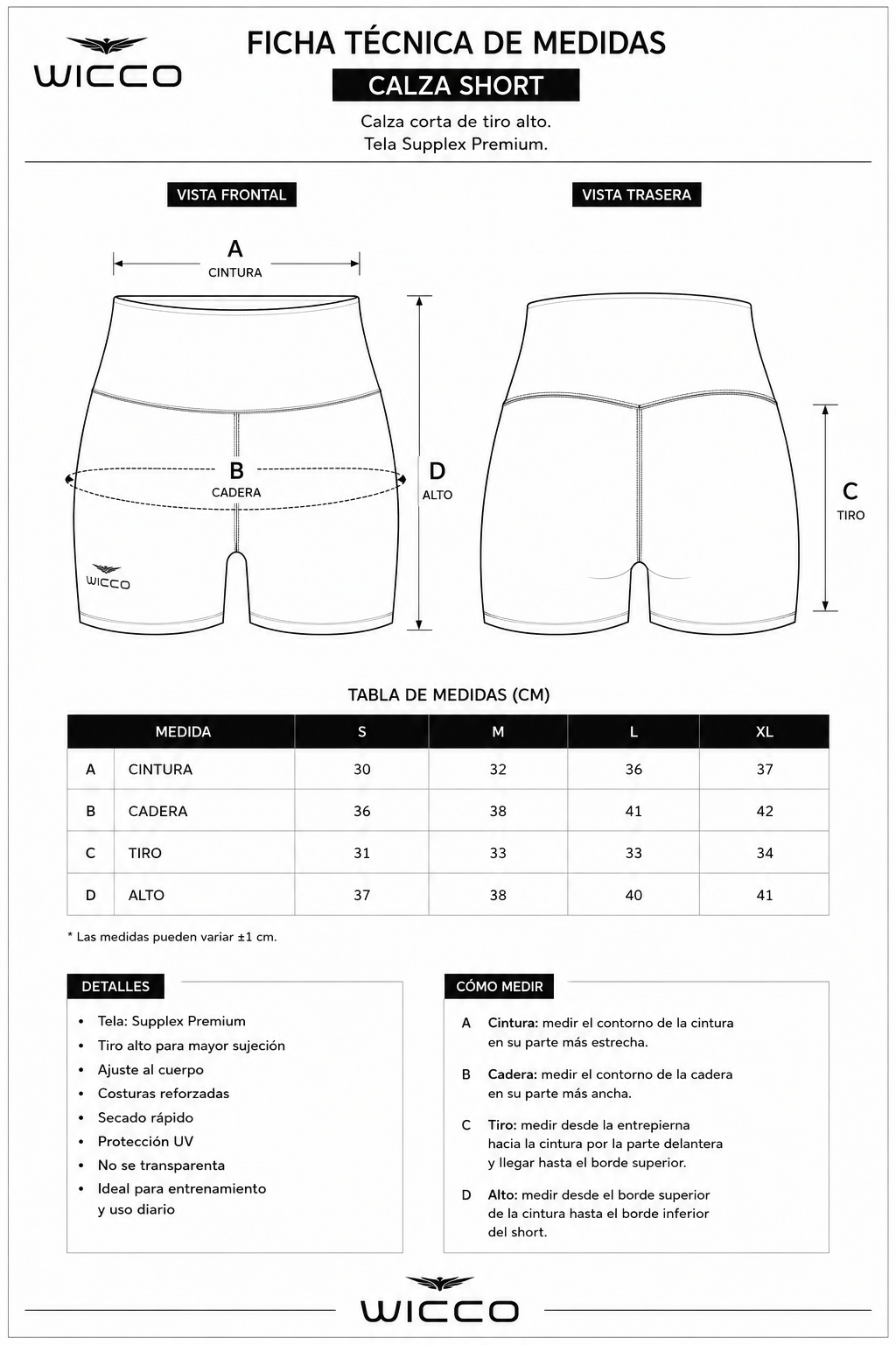 Short deportivo